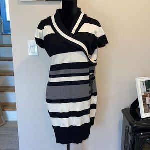 No Boundaries Short Sleeve Lightweight Sweater Dress